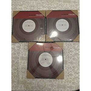 Record Album Frame  LP 13" Metal Frame RESORATION HARDWARE Set Of 3 Rock N Roll
